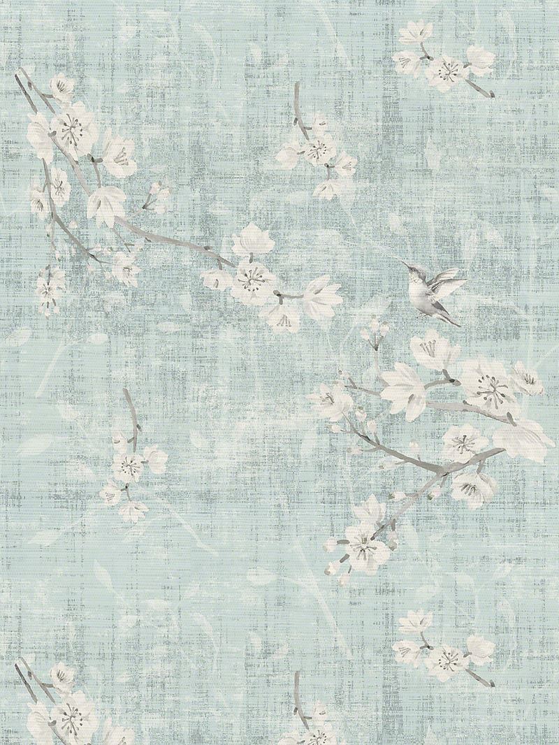 Scalamandre Wallpaper WNM1052BLOS Blossom Fantasia Sky