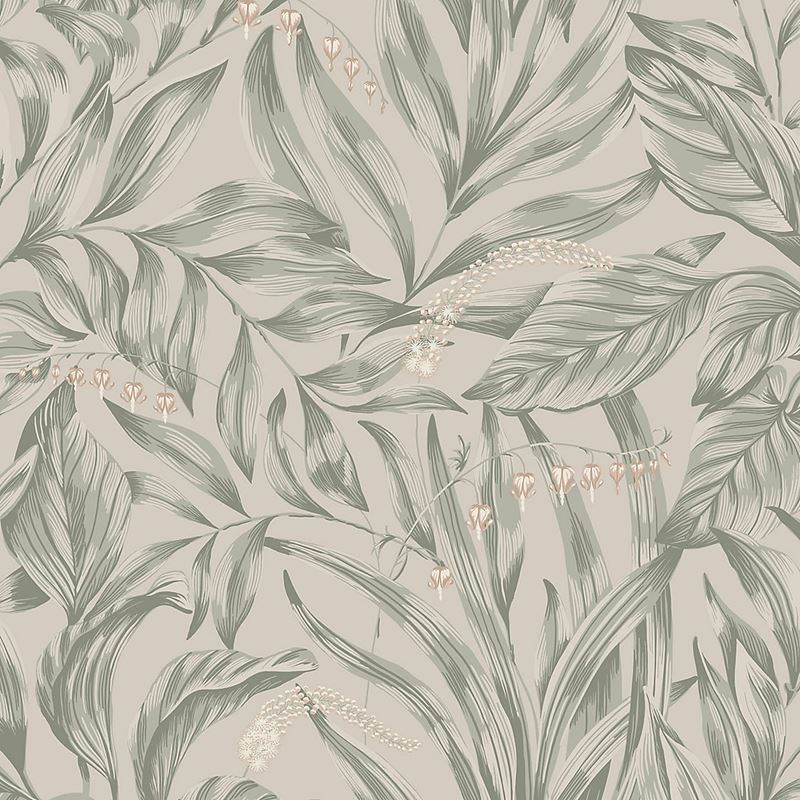 Scalamandre Wallpaper WSB00180837 Elin Sage Green