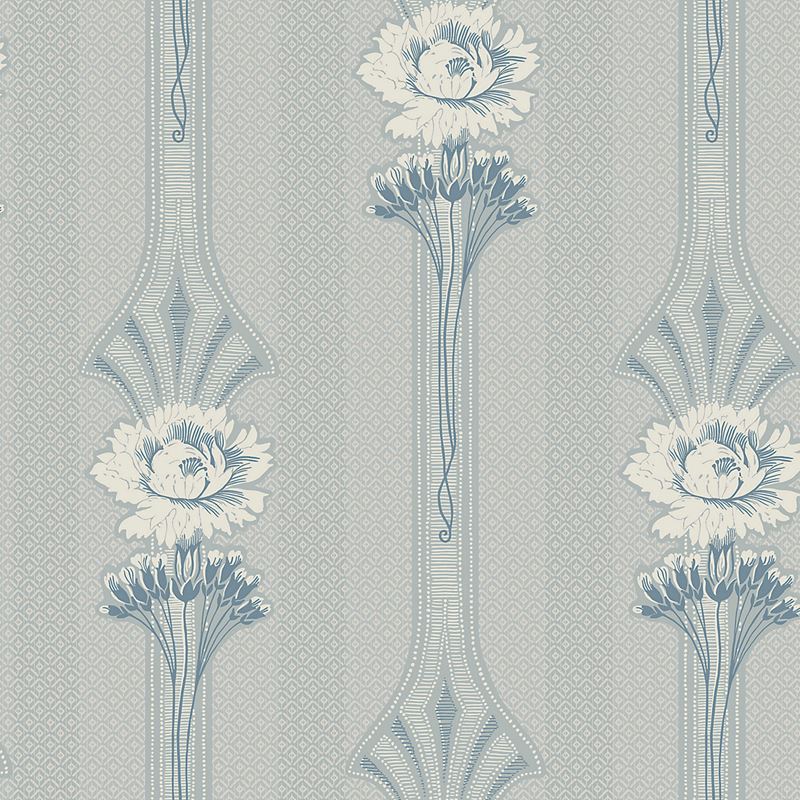 Scalamandre Wallpaper WSB00260811 Margareta Powder Blue