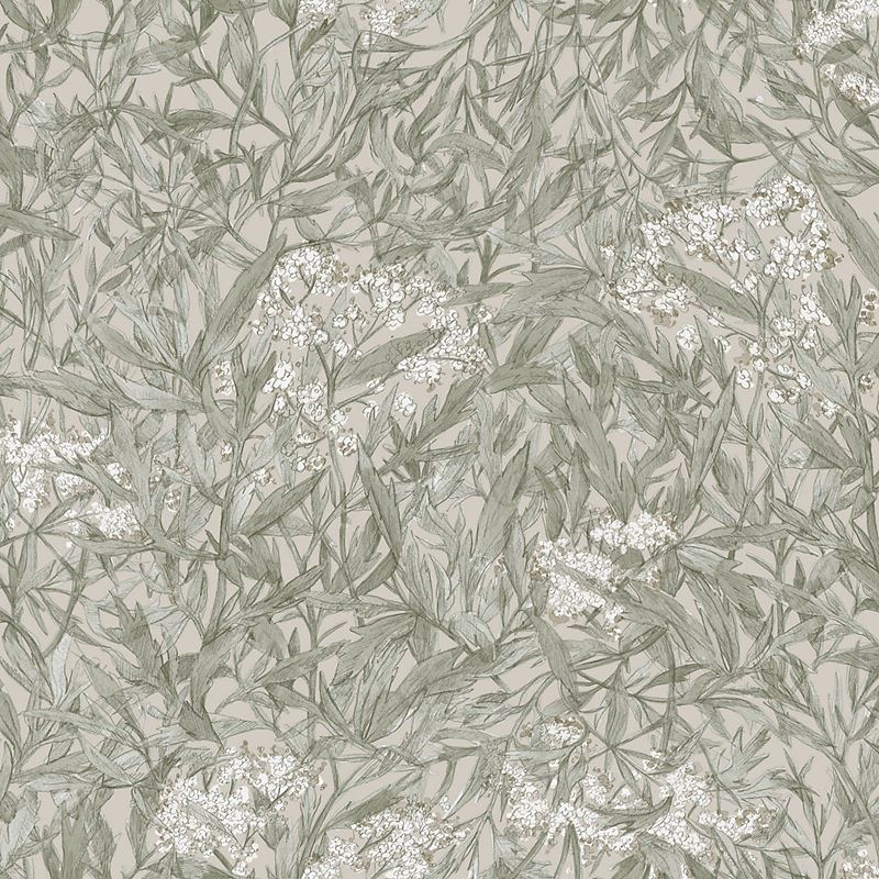 Scalamandre Wallpaper WSB00280225 Malin Sage Green