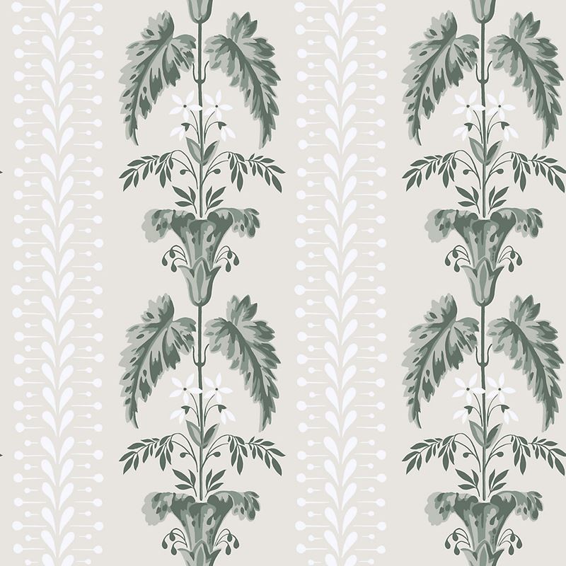 Scalamandre Wallpaper WSB00280831 Sophie Spring Green