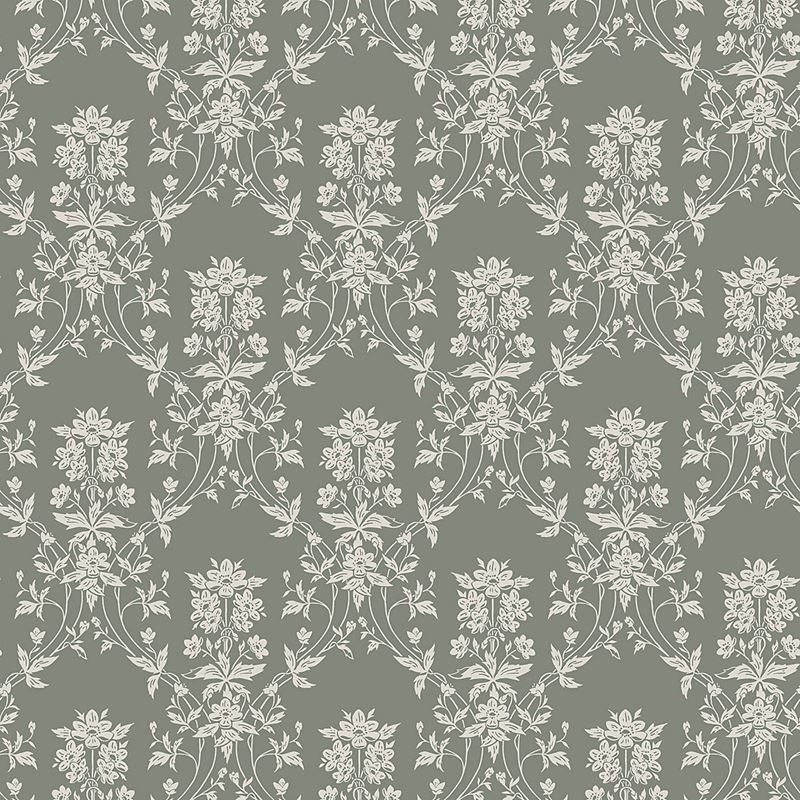 Scalamandre Wallpaper WSB00380809 Alva Forest Green