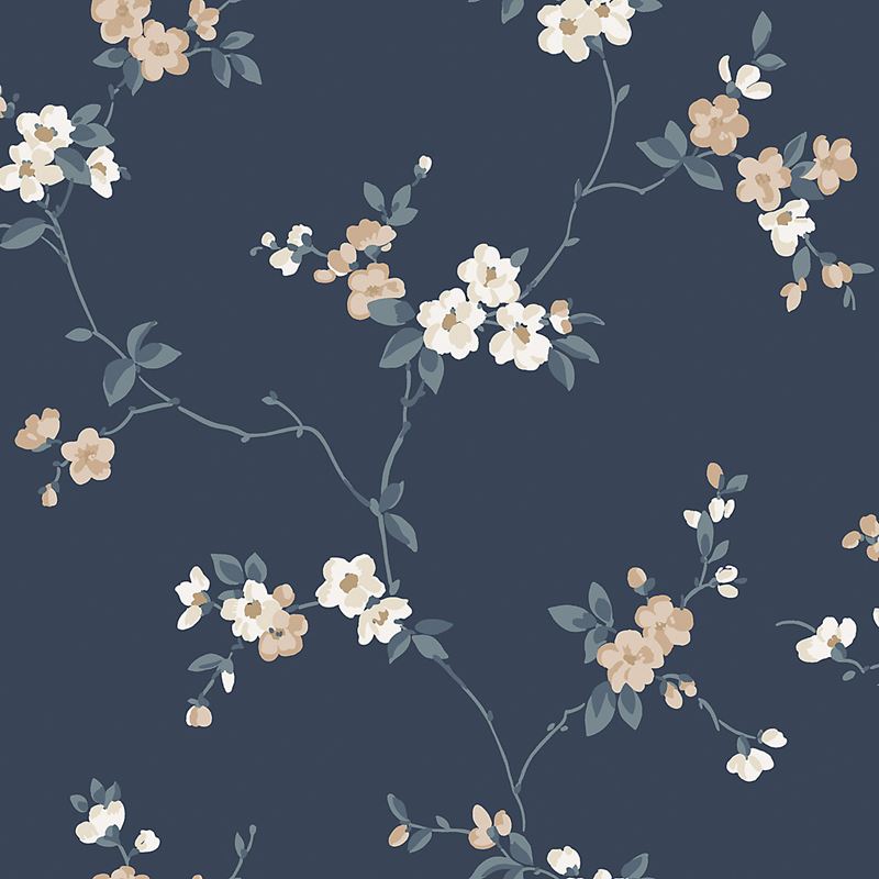 Scalamandre Wallpaper WSB0092ENGLA Engla Classic Blue