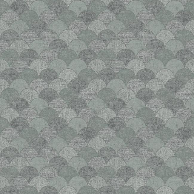 Mermaid Scales Wallpaper - Grey/Silver - York Wallcoverings - Y6230203