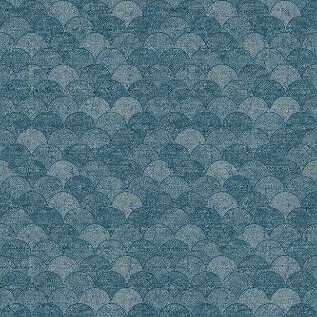 Mermaid Scales Wallpaper - Blue - York Wallcoverings - Y6230205