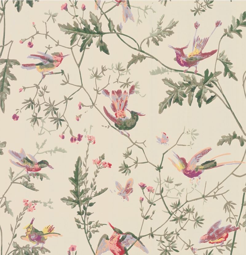 Cole & Son Wallpaper 100/14071.CS Hummingbirds Original Multi-Colour