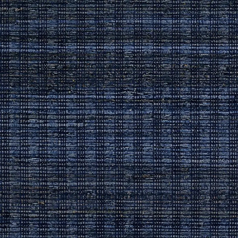 Phillip Jeffries Wallpaper 10147 Woven Husk Navy Dream