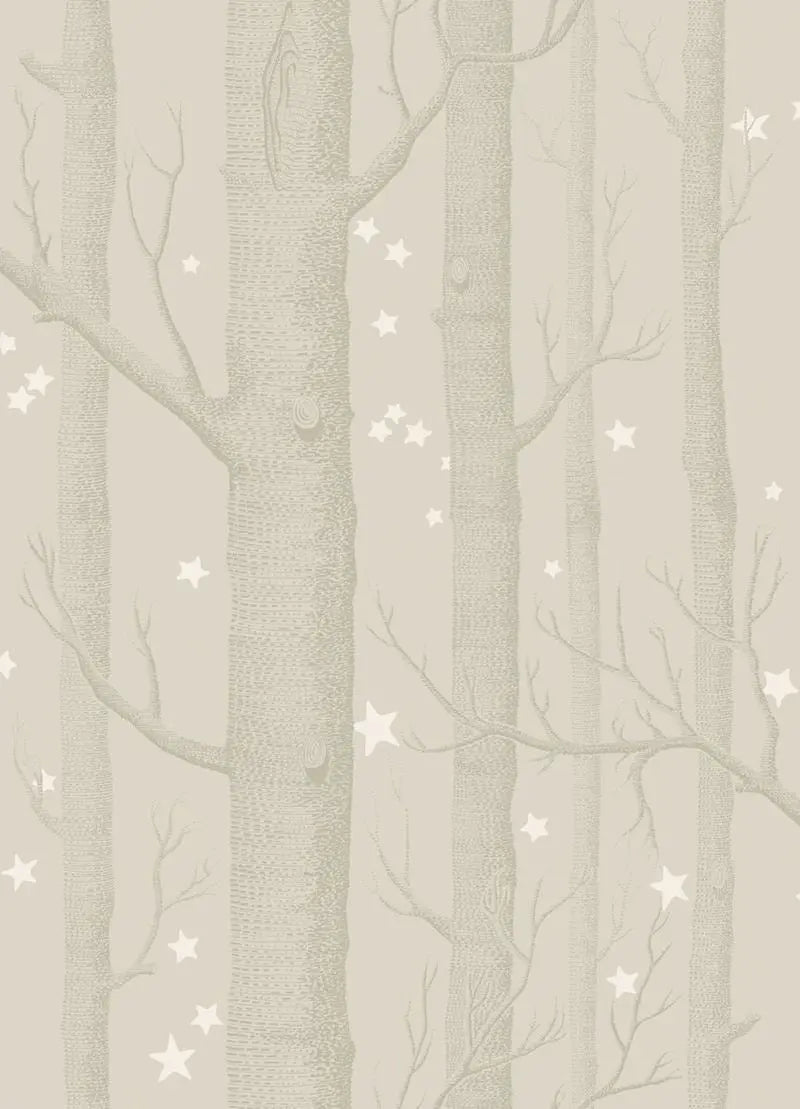 Cole & Son Wallpaper 103/11048.CS Woods & Stars Grey