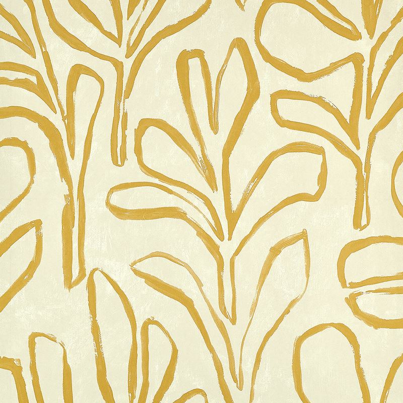 Phillip Jeffries Wallpaper 10308 Sprig Silhouette Honey Lace