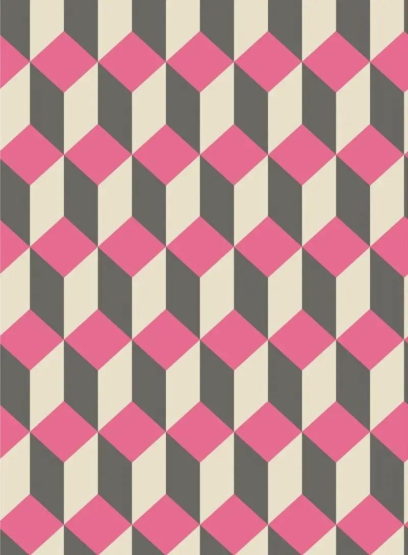 Cole & Son Wallpaper 105/7033.CS Delano Pink and Black