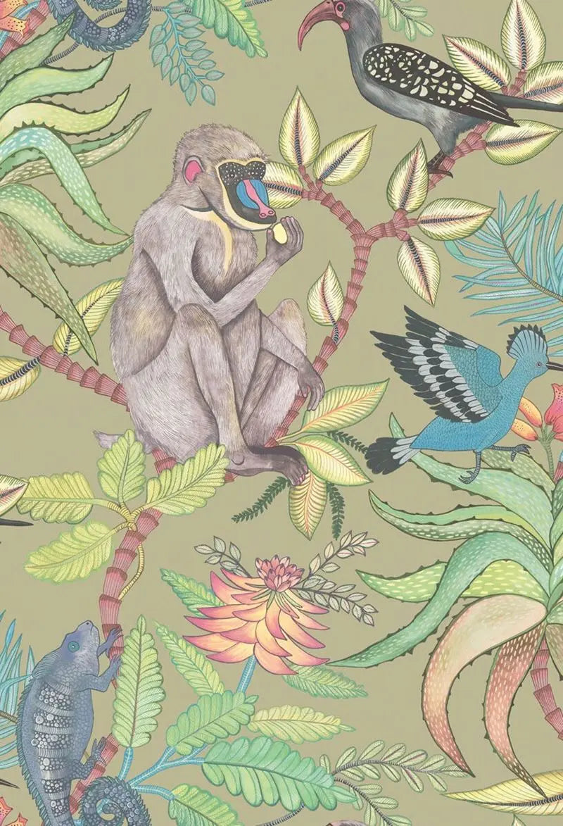 Cole & Son Wallpaper 109/1005.CS Savuti Khaki Multi