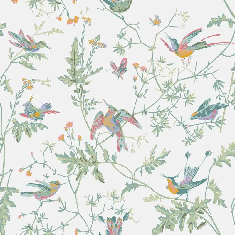 Cole & Son Wallpaper 112/4016.CS Hummingbirds Pastel