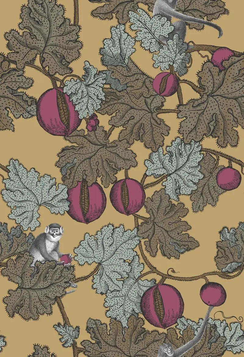 Cole & Son Wallpaper 114/25049.CS Frutto Proibito Magen/Gld