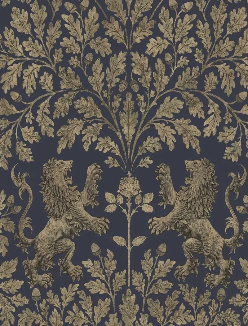 Cole & Son Wallpaper 116/10039.CS Boscobel Oak M Gilver/Ink