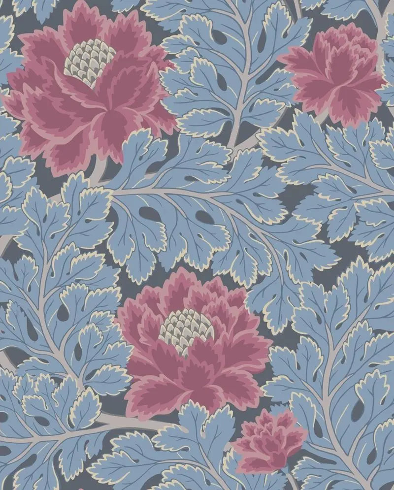 Cole & Son Wallpaper 116/1004.CS Aurora Cerise/Cerulean Bl