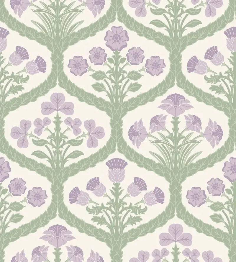 Cole & Son Wallpaper 116/3012.CS Floral Kingdom Mulb/Olive