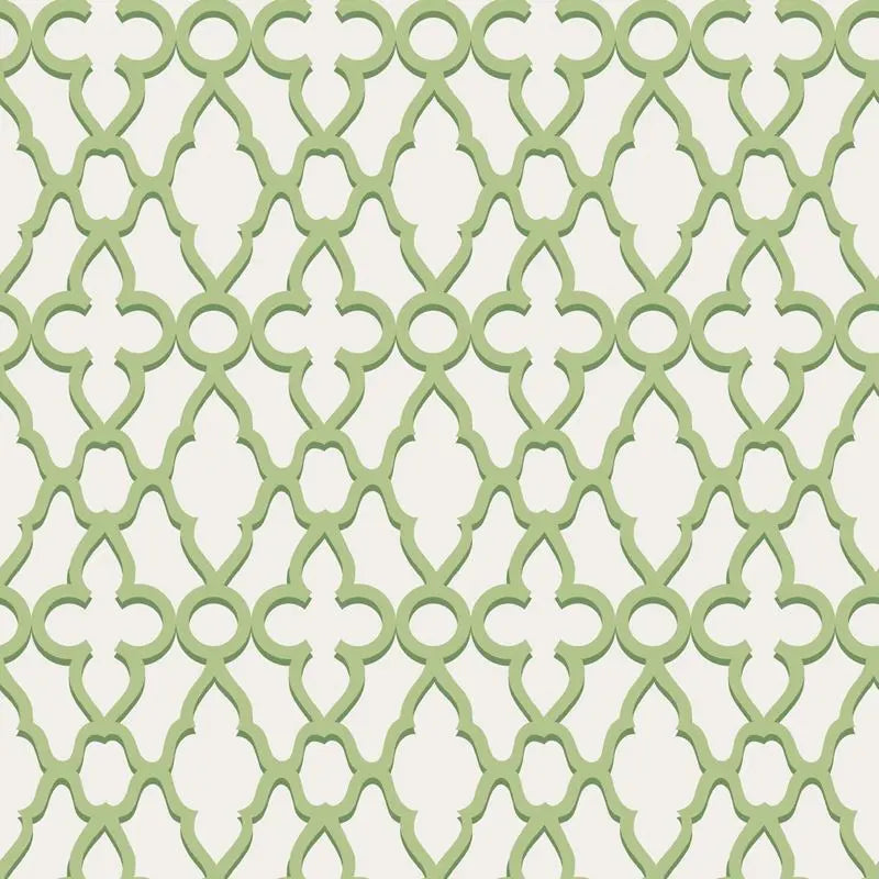 Cole & Son Wallpaper 116/6022.CS Treillage Leaf Green/Chlk