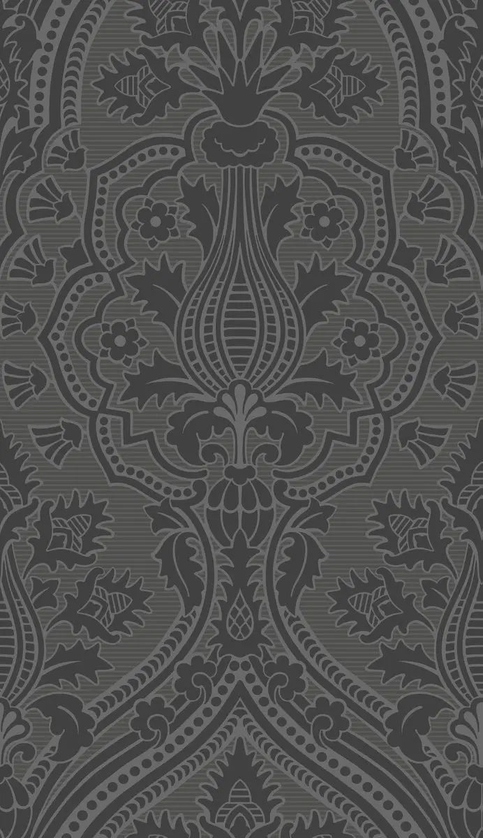 Cole & Son Wallpaper 116/9035.CS Pugin Palace Flock Charc