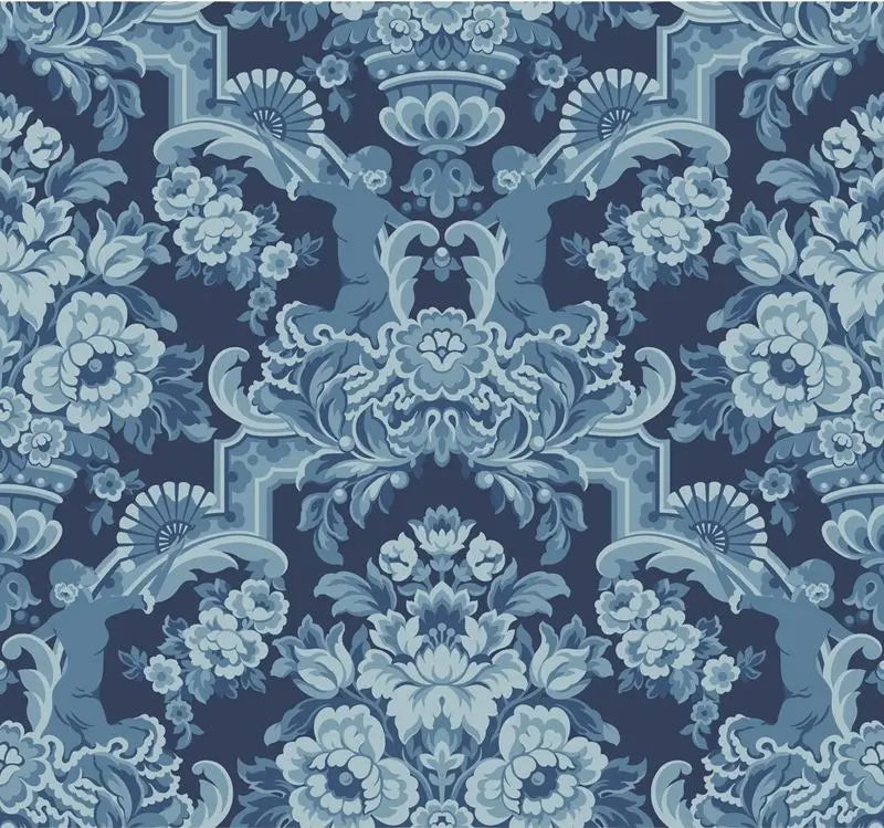 Cole & Son Wallpaper 117/13041.CS Lola China Blues On Midnight