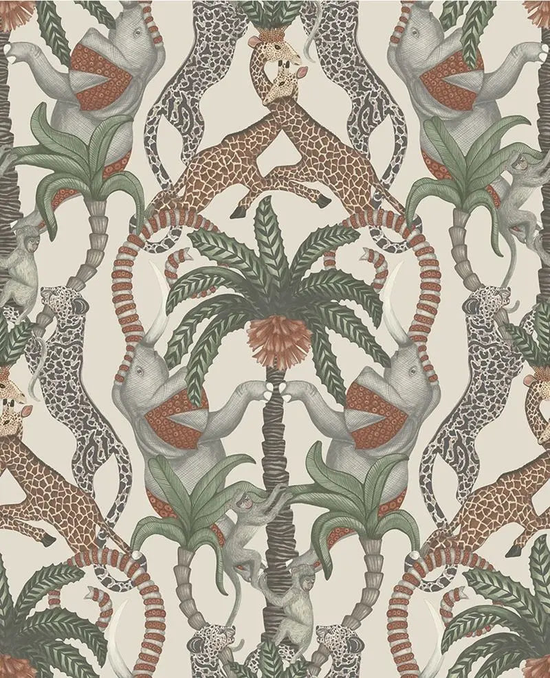 Cole & Son Wallpaper 119/2011.CS Safari Totem Trct&Frstgrn/Stn