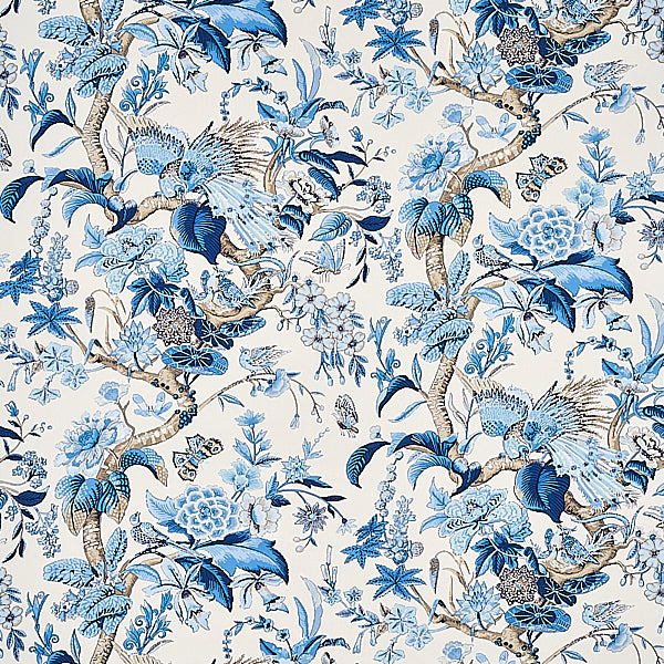 Schumacher Fabric 1314003 Cranley Garden Blue