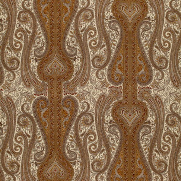 Schumacher Fabric 170621 Chavant Paisley Caramel