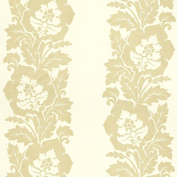 Schumacher Fabric 173850 Margate Damask Print Linen