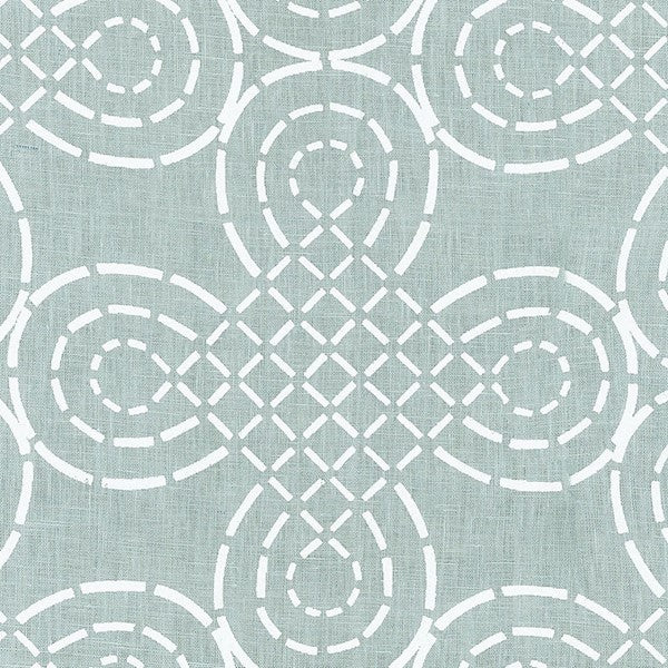 Schumacher Fabric 174220 Trellis Knot Cirrus