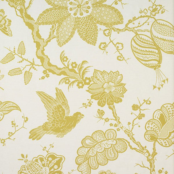 Schumacher Fabric 174370 Bali Vine Chartreuse