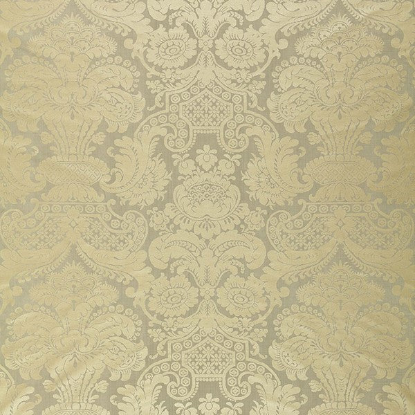 Schumacher Fabric 174422 Padova Damask Print Mercury