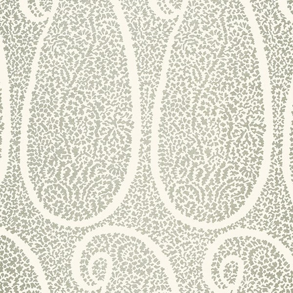 Schumacher Fabric 174642 Ambala Paisley Fog