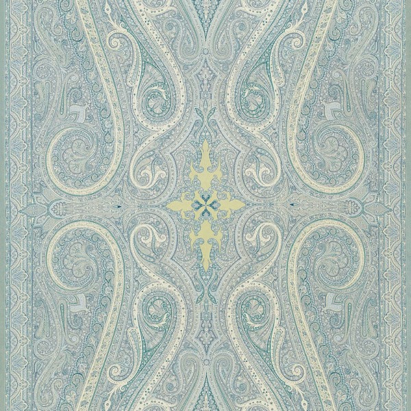 Schumacher Fabric 174802 Pasha Paisley Sky