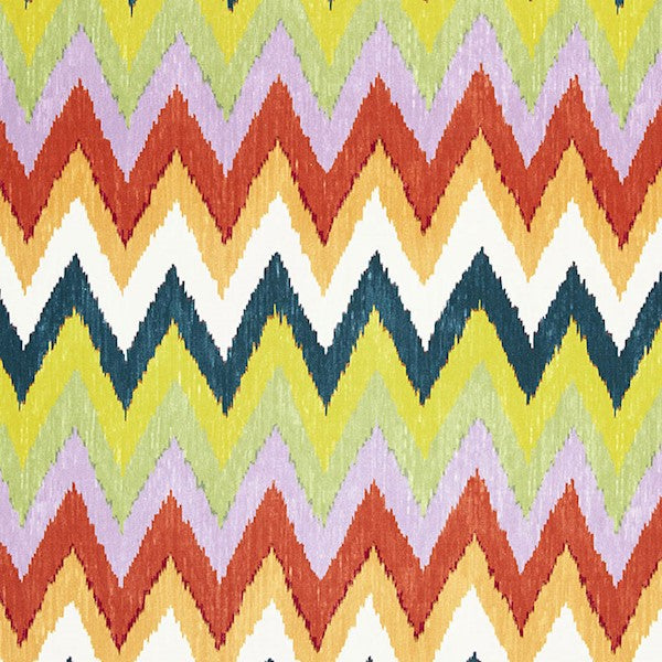 Schumacher Fabric 174821 Adras Ikat Print Caravan