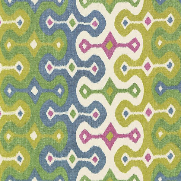 Schumacher Fabric 174834 Darya Ikat Jewel