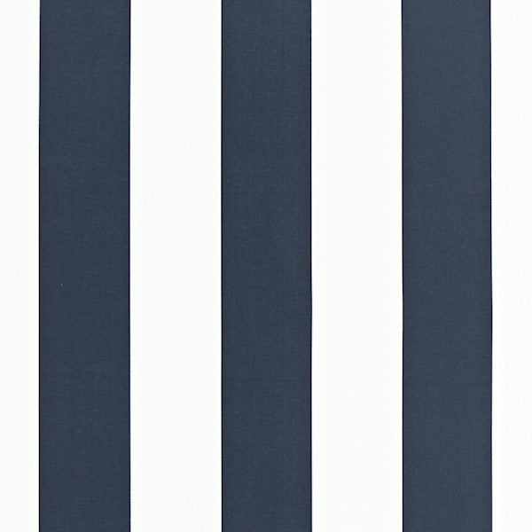 Schumacher Fabric 175245 Geyer Stripe Navy