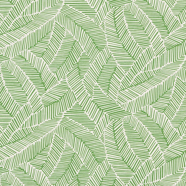 Schumacher Fabric 176221 Abstract Leaf Leaf