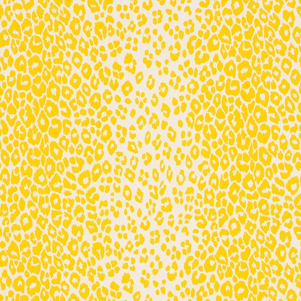 Schumacher Fabric 176451 Iconic Leopard Yellow