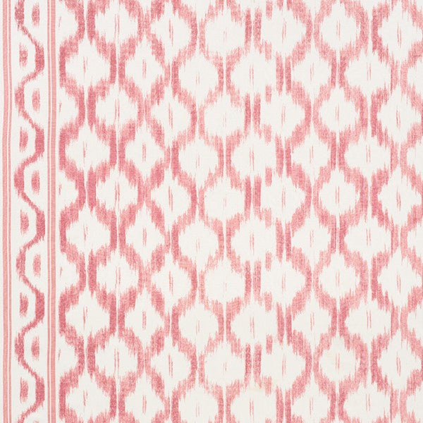 Schumacher Fabric 176503 Santa Monica Ikat Faded Red