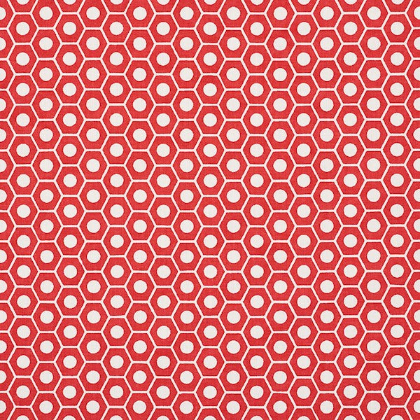 Schumacher Fabric 177074 Queen B Red