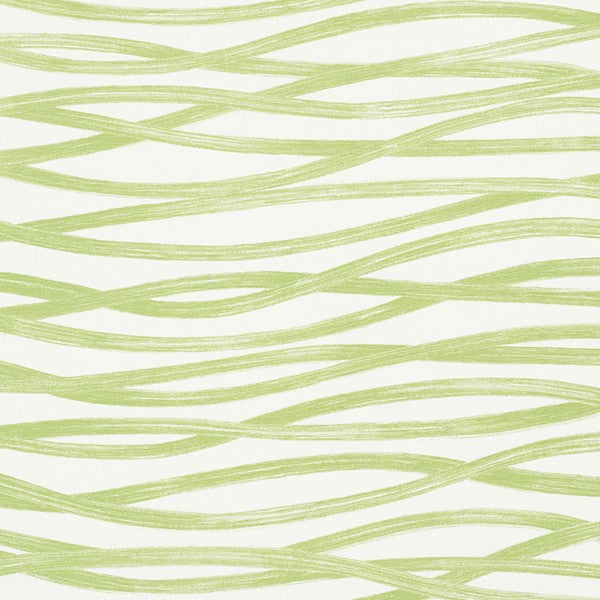 Schumacher Fabric 177343 Brushstrokes Leaf