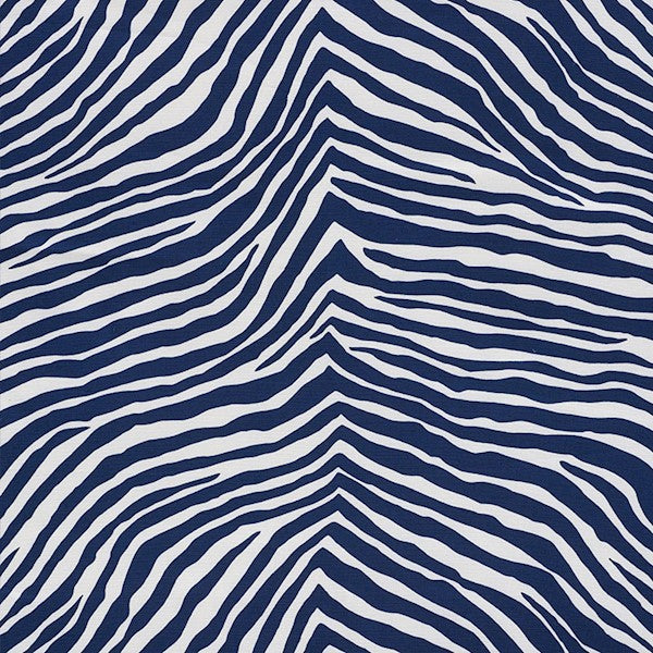 Schumacher Fabric 177440 Iconic Zebra Blue