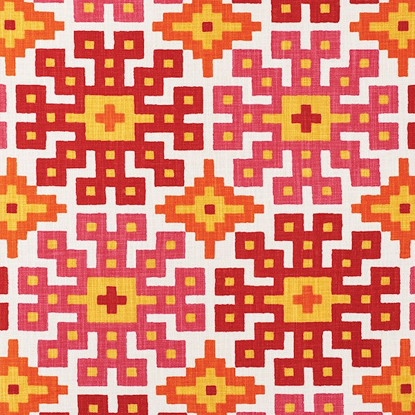 Schumacher Fabric 177453 Palmetto Print Tropical