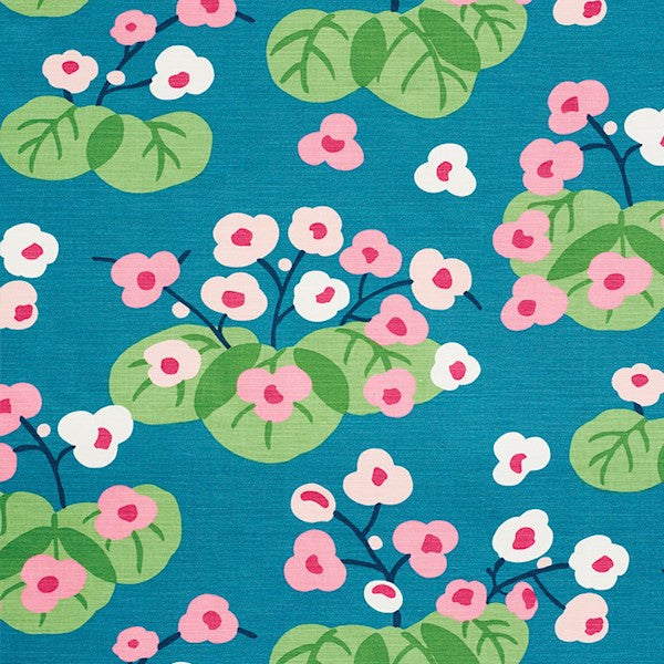 Schumacher Fabric 177481 Saku Peacock