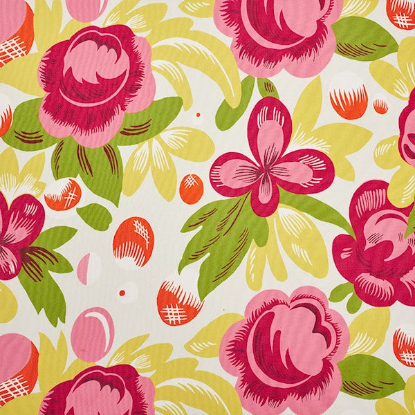 Schumacher Fabric 177531 Juin Poppy & Yellow