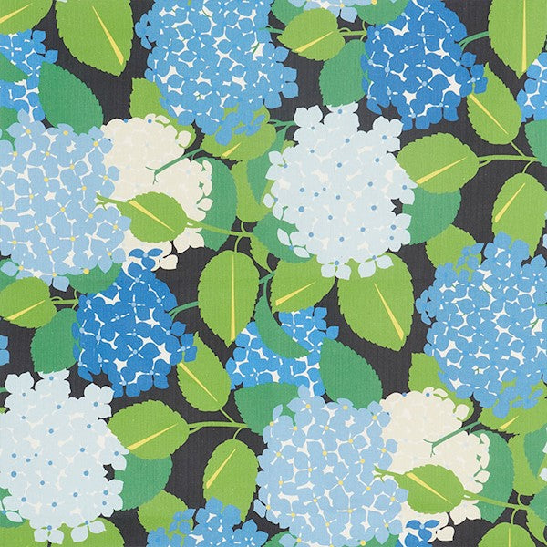 Schumacher Fabric 177580 Hydrangea Document