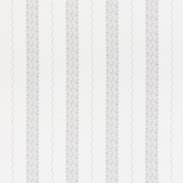 Schumacher Fabric 177701 Nauset Stripe Grey