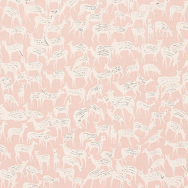 Schumacher Fabric 177723 Fauna Dusty Pink