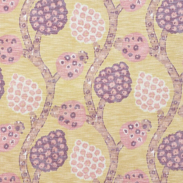 Schumacher Fabric 177991 Annabel Warp Print Gold