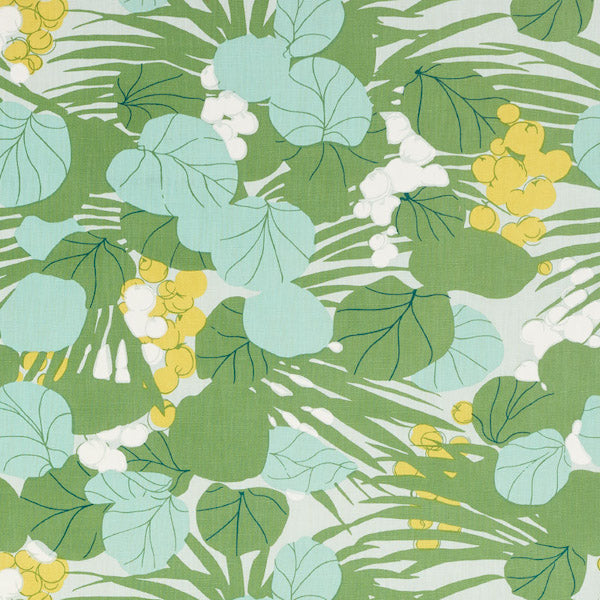 Schumacher Fabric 178630 Sea Grapes Palm