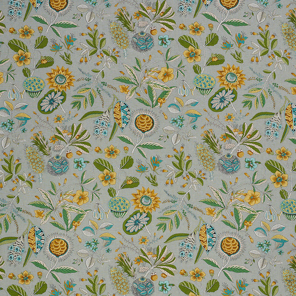 Schumacher Fabric 178771 Roca Redonda Grey & Ochre